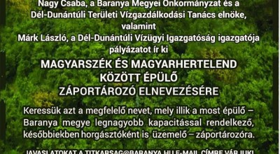 Nevet keresünk az épülő víztározónak