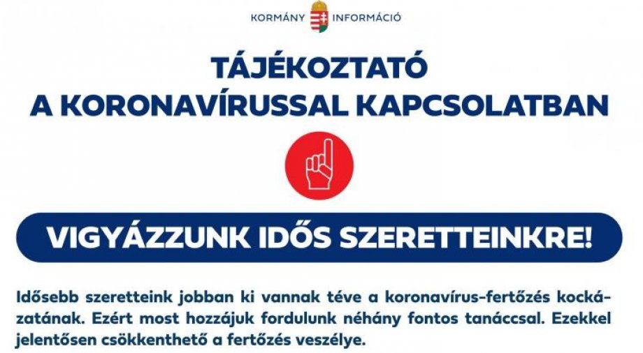 Vigyázzunk idős szeretteinkre! Felhívás a társasházakhoz, a lakóközösségekhez és minden időseket fogadó intézményhez